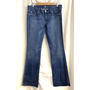 7 For Mankind 'A' POCKET Dark Wash Flare Low Rise Women’s Sz: 32  -030